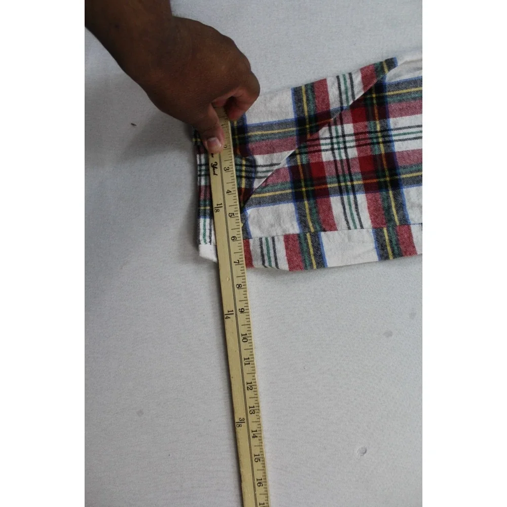 Old Navy Men Pajama Red Plaid Casual Loose Sleepwear Size Large